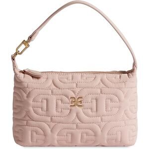 Sam Edelman Ethyl Quilted Demi Shoulder Bag Pink Sand Zip Top